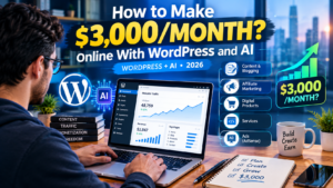 make $3,000 a month with WordPress and AI